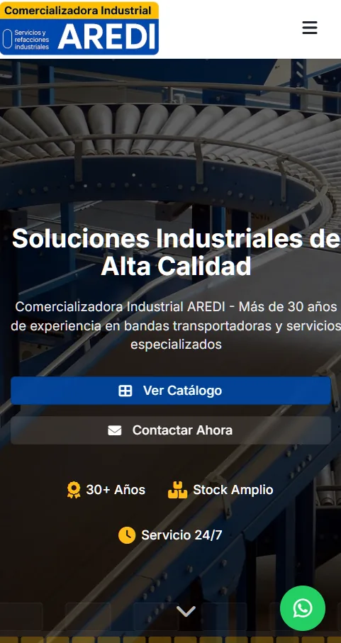 Sitio web de AREDI desarrollado por Ponciano Studio