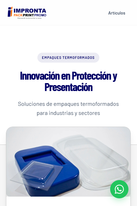 Soluciones en Termoformado